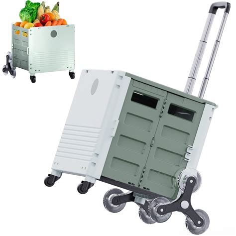 Buy Foldable Utility Cart,Stair Climber Grocery Utility Cart with ...