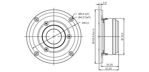 SB Acoustics SB29RDAC-C000-4 Ring Dome Tweeter – Audiofy.in