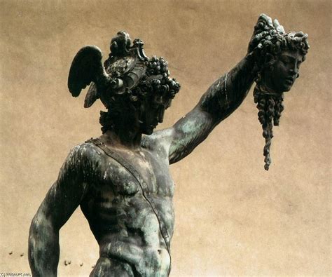 Perseus (detail), 1545 by Benvenuto Cellini (1500-1571, Italy ...