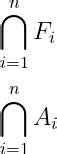 How do you write an intersection(∩) in LaTeX?