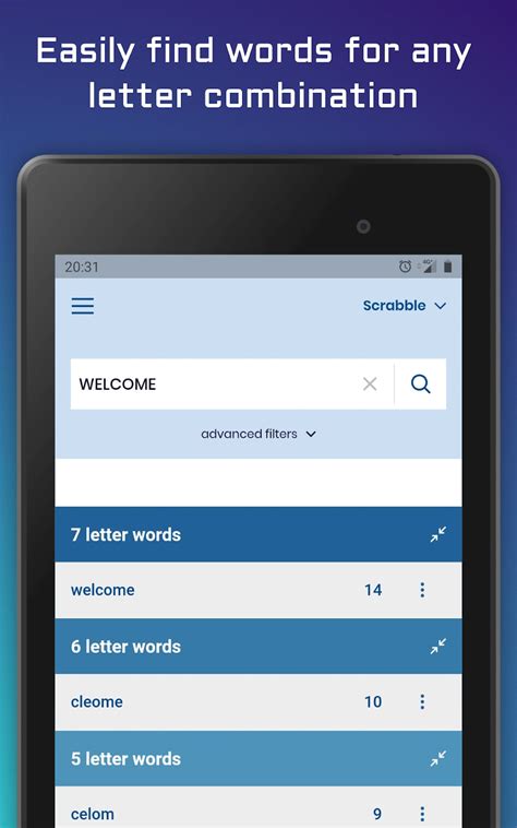 Word Finder Using Letters 的图像结果