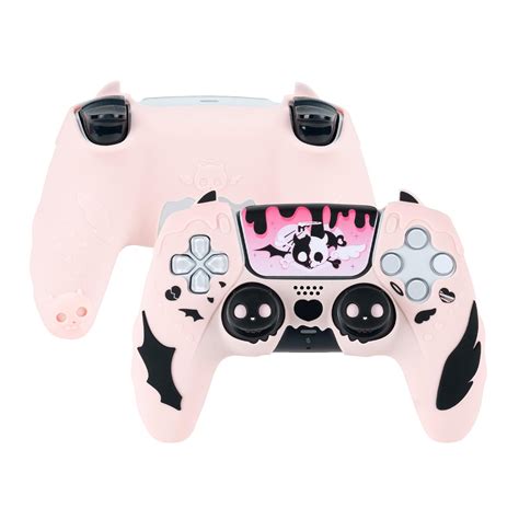 GeekShare PS5 Controller Skin Set,Anti-Slip Silicone Protective Cover ...