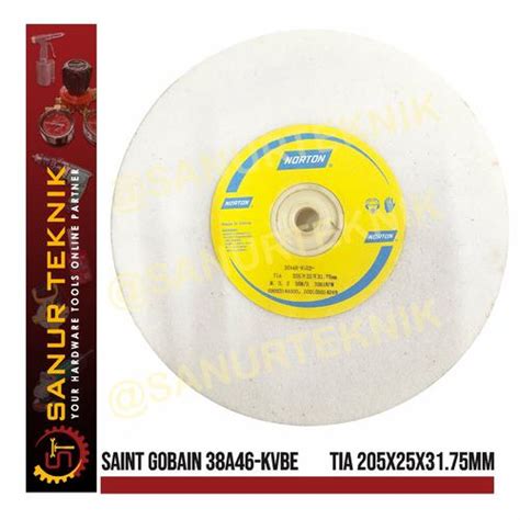 Jual (OBRAL) NORTON Grinding Wheel Batu Gerinda 205x25x31.75mm 38A46 ...