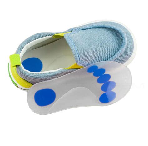 Child Silicone Arch Support Insole - Shock Absorption Slow Pressure ...
