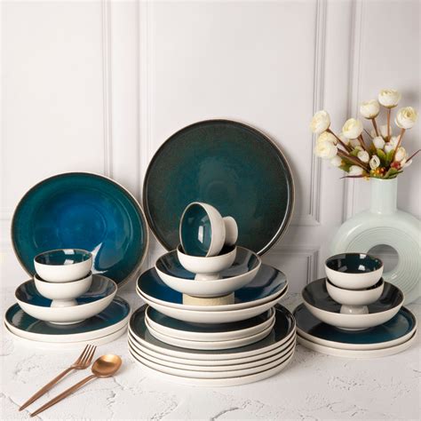 Blue Sapphire - 24 Pcs Dinner Set for 6 – Aardea