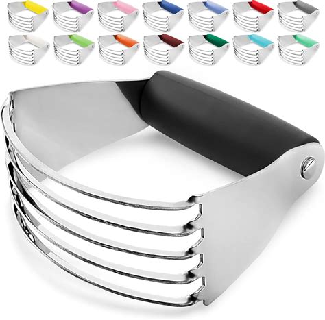 Buy Zulay Kitchen Dough Blender - Stainless Steel Pastry Cutter, Heavy ...