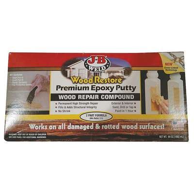 936527-9 J-B Weld Epoxy Putty Kit: Premium, 64 oz., Brown, 1 to 2 hr ...
