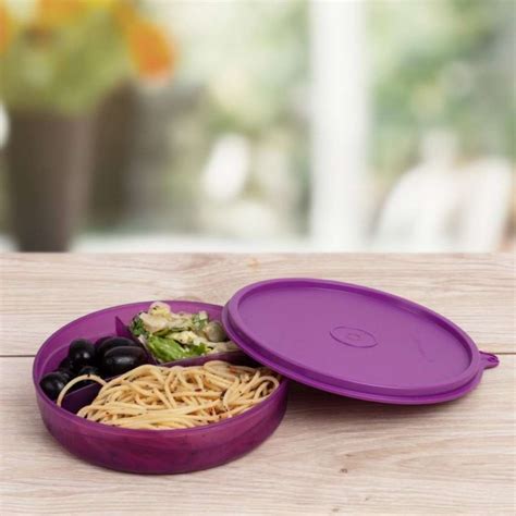 Tupperware Kids Divided Round 1 Containers Lunch Box Price in India ...