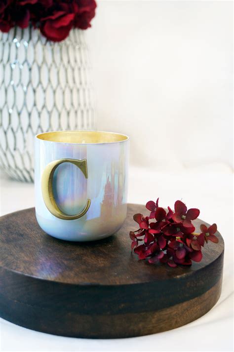 Initial C | U-Glass | Flower Blossom – Doft Candles