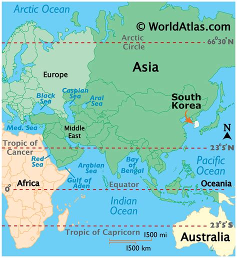 South Korea Map / Geography of South Korea / Map of South Korea - Worldatlas.com