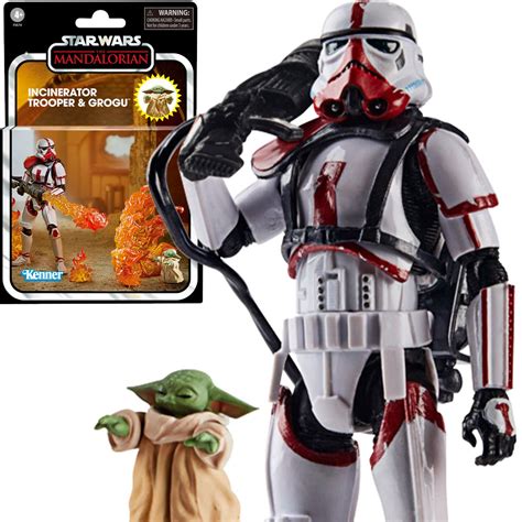 Star Wars The Vintage Collection Deluxe Incinerator Trooper and Grogu 3 ...