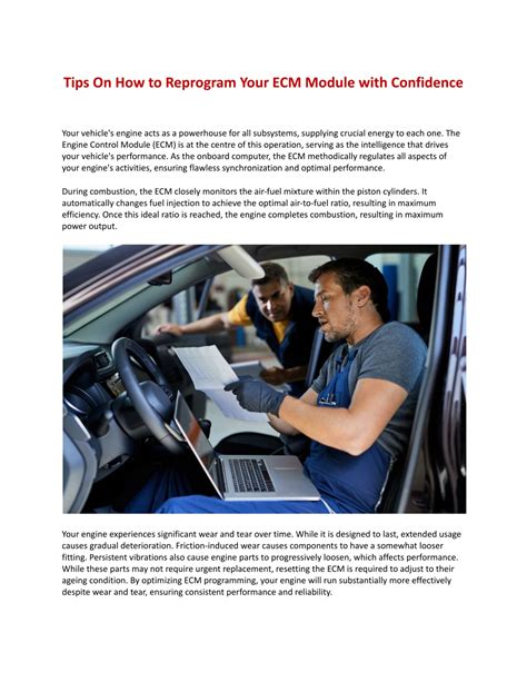 Image result for Reprogram Your ECM