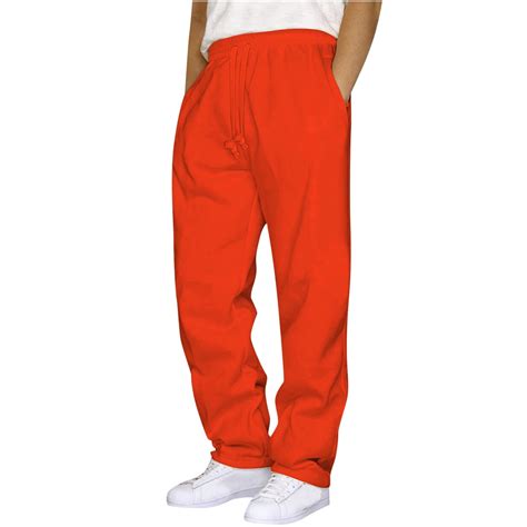 DPTALR George Men's High Waisted Wide Leg Athletic Jogger Pants,Solid ...