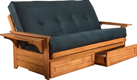 Buy Lakeshore Complete Futon - Drawers, Frame and Mattress Set - Arm ...