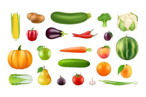 Free Clipart Of Vegetables And Fruits
