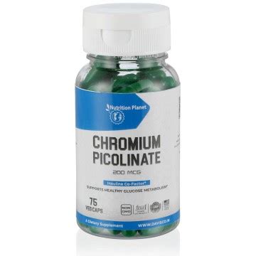 nutrition planet Chromium Picolinate, 75 Capsules
