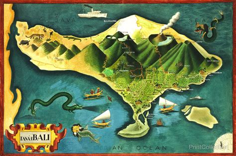 Print Collection - Map of Bali