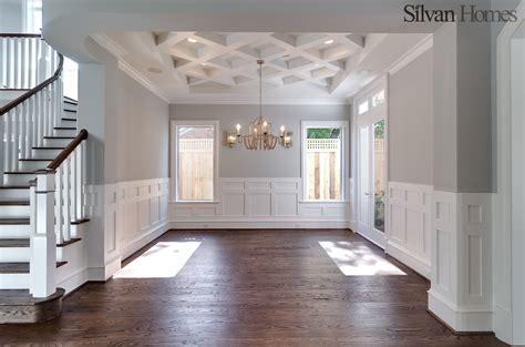 traditional dining room, with detailed ceiling and wainscoting (photo ...