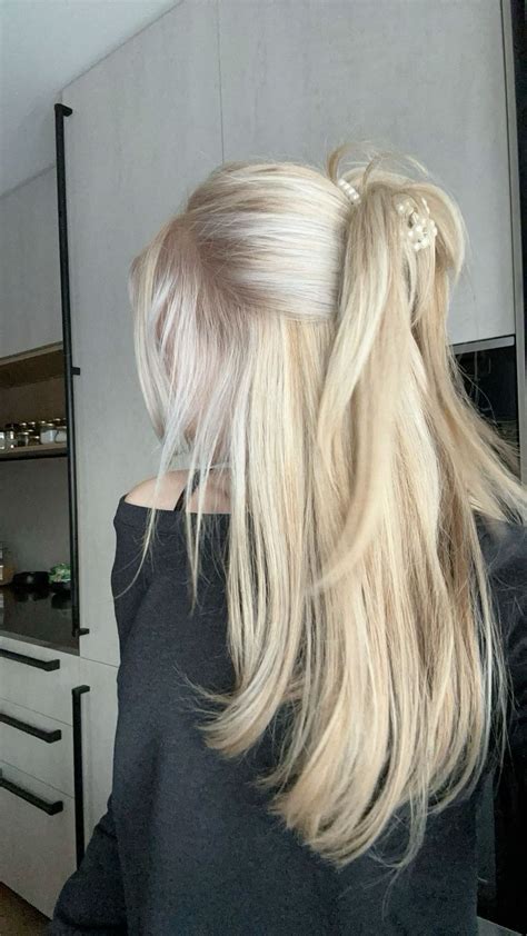 blonde/white hair | White blonde hair, Bleach blonde hair, White hair ...