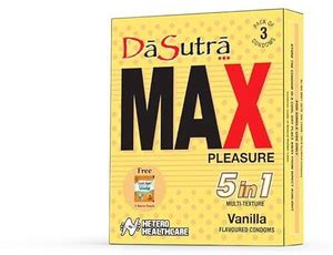 Da Sutra Max Pleasure Condoms 3's Pack - With 396 dots | 5 in1 multi ...
