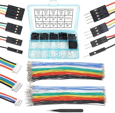 Elechawk PB1.25 to Dupont 2.54mm Connectors and Cables Kit India | Ubuy