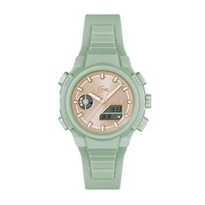 Lacoste Lc33 Qtz Basic Rose Gold Sunray Round Dial Women's Watch|Green ...