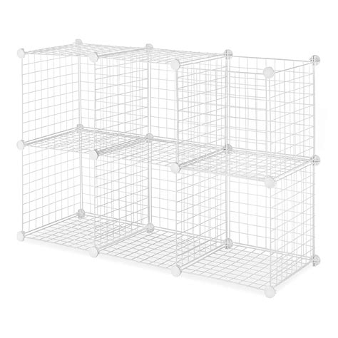 Whitmor Storage Cubes S/6, White Wire : Amazon.in: Home & Kitchen
