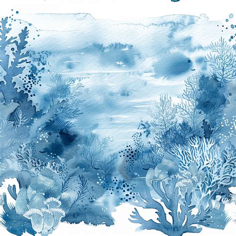 Ocean Floor Watercolor Art Free Stock Photo - Public Domain Pictures