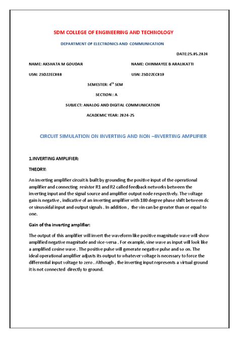 Report ADC - NSS is an audit course - SDM COLLEGE OF ENGINEERING AND ...