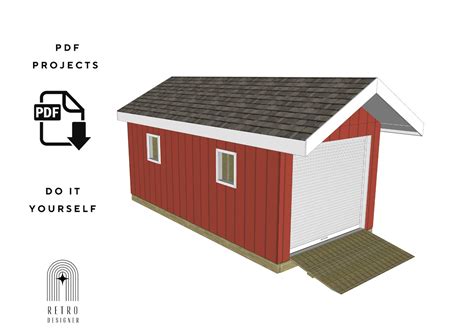10x20 Shed Plan, Gable Shed, Shed Cabin Plan, Storage Shed Plans ...