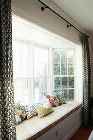 Image result for Modern Bay Window Curtains