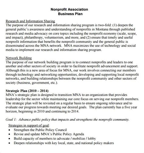 Free NonProfit Business Plan Template 的图像结果