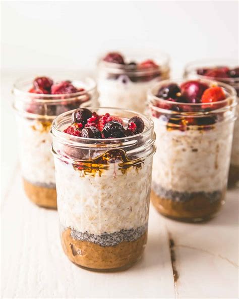 Mason Jar Overnight Oats {Meal Prep} | Recipe Cart | Recipe Cart