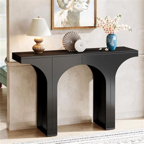 Amazon.com: Tribesigns Black Console Table, 47-Inch Entryway Console ...