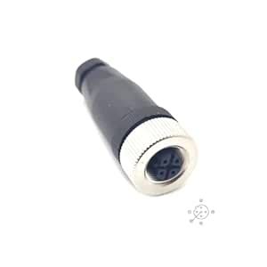 FOWIUNYE M12 5 Pin Female Connector, 12mm B Code Industrial Circular ...