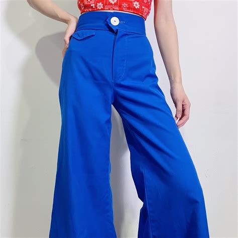 70s blue flare pants | LEMON