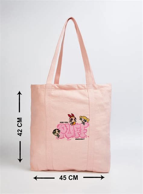 Buy Women Power Puff Printed Shopper Bag Online at just Rs. 399.0 ...