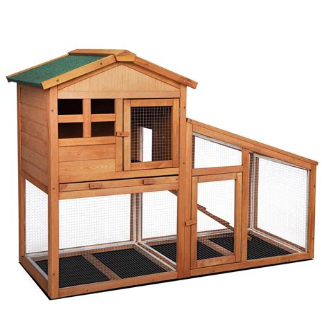 Buy Pefilos 53 Rabbit Hutch Indoor Outdoor,Rabbit Cage with No Leakage ...