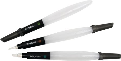 Derwent Waterbrush Multi-Pack Brushes with Clear Water Barrel - Chisel ...