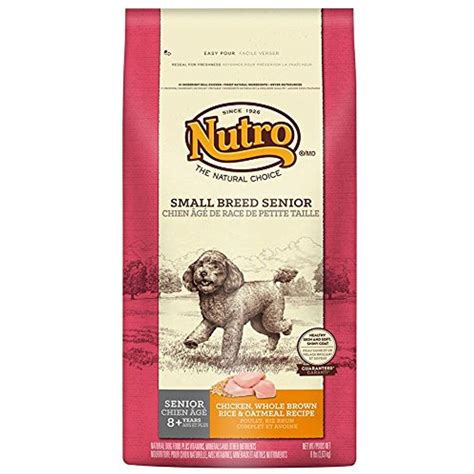 Nutro Small Breed Senior Dog Chicken, Whole Brown Rice And Oatmeal Dog ...