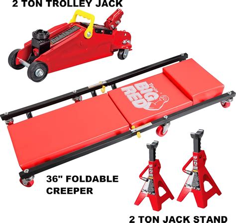s BIG RED Torin Hydraulic Trolley Service/Floor Jack Case, 1.5 ...