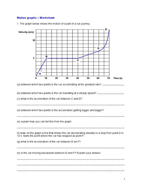 Image result for Acceleration Graphs Worksheet