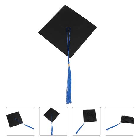Buy Etereauty Graduation Cap Hat 2022 Black Gown College Adult Academic ...
