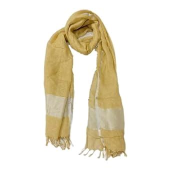 Buy Zafreen Handloom | Women's Linen Blended Small Zari Border Dupatta ...