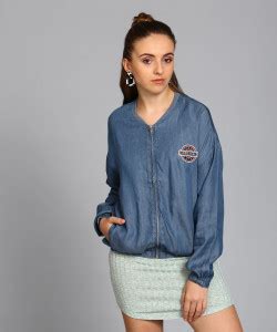 FOREVER 21 Full Sleeve Solid Women Denim Jacket - Buy MEDIUM DENIM ...