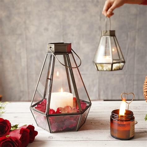 Buy Behoma Drop Hanging Lantern with Metal Frame and Glass for Home ...