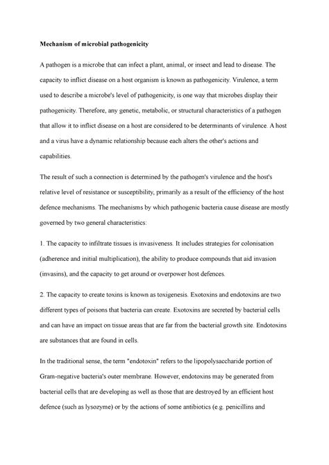 Image result for Mechanism of Microbial Pathogenicity