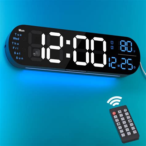 Amazon.com: ANALOI Digital Wall Clock Large Display, 13.7 inch Large ...