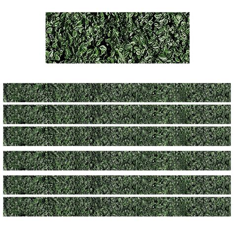 Modern Farmhouse Boxwood Straight Border Trim, 35 Feet, 6 Packs - - Loomini