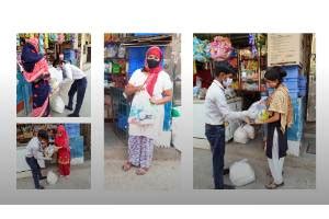 Help young people distribute food and sanitary kits to Daily Wagers in ...